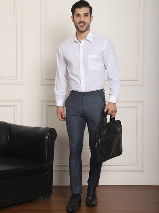 Tapered Fit Solid Trousers