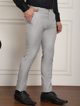 Tapered Fit Solid Trousers