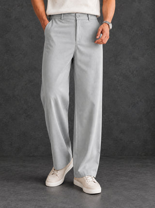 Men Straight Fit Korean Pants
