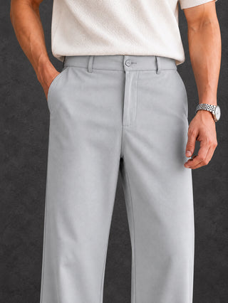 Men Straight Fit Korean Pants