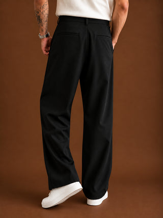 Men Straight Fit Korean Pants