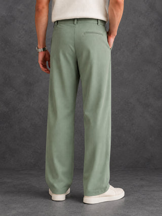 Men Straight Fit Korean Pants
