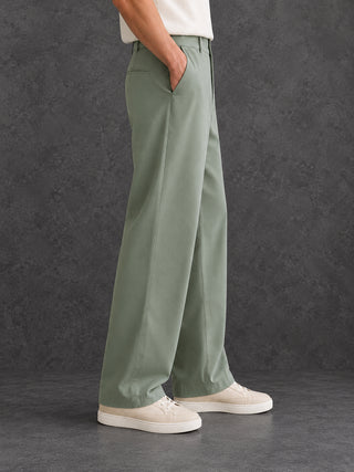 Men Straight Fit Korean Pants