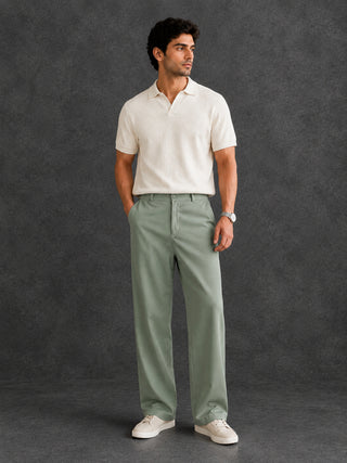Men Straight Fit Korean Pants