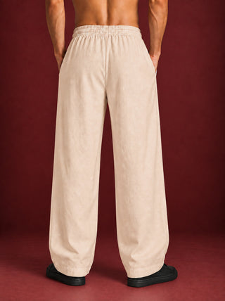 Men’s Relaxed Fit Linen Trousers