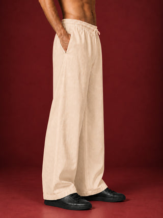 Men’s Relaxed Fit Linen Trousers