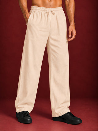 Men’s Relaxed Fit Linen Trousers