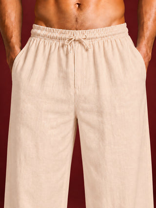 Men’s Relaxed Fit Linen Trousers