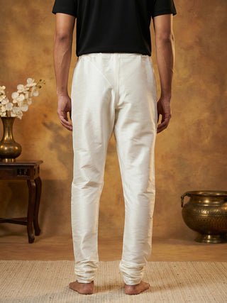 Men Pack of 2 Solid Dupion Silk Pyjamas