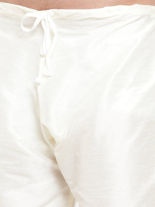 Men Pack of 2 Solid Dupion Silk Pyjamas