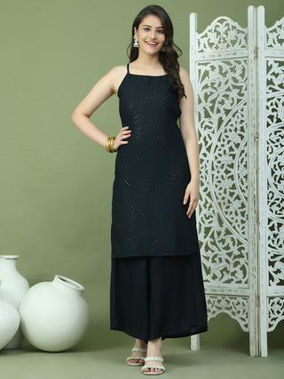 Chic Backless Designer Kurta with Palazzo