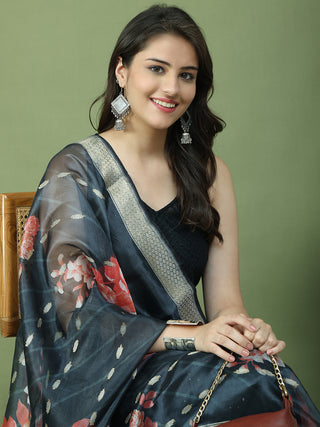 Embroidered Rayon Kurta Palazzos With dupatta
