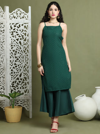 Chic Backless Designer Kurta with Palazzo