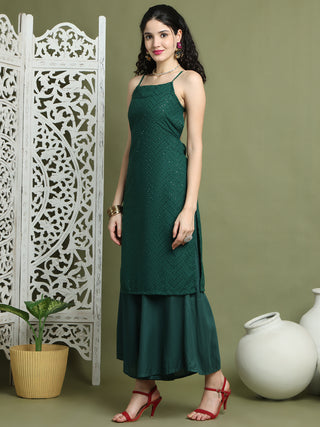 Chic Backless Designer Kurta with Palazzo