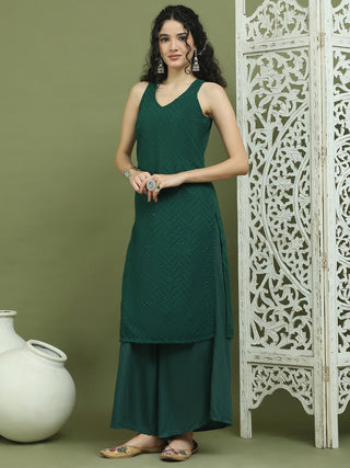 Embroidered Rayon Kurta for Women