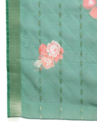 Embroidered Rayon Kurta Palazzos With dupatta