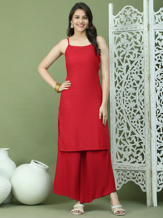 Chic Backless Designer Kurta with Palazzo