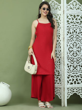 Chic Backless Designer Kurta with Palazzo