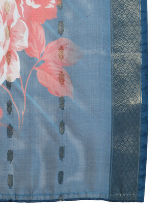 Embroidered Rayon Kurta Palazzos With dupatta
