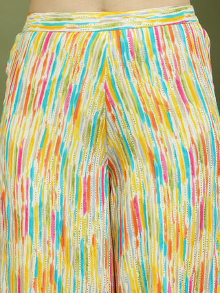 Foil Printed Sleeveless Kurta for Women