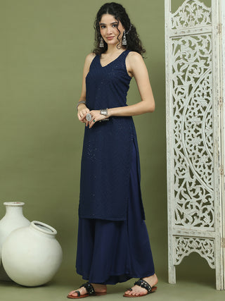 Embroidered Rayon Kurta for Women