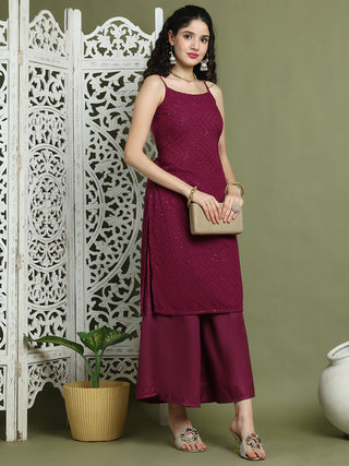 Chic Backless Designer Kurta with Palazzo