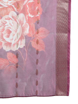 Embroidered Rayon Kurta Palazzos With dupatta