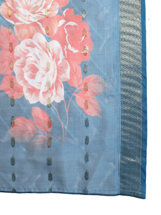 Embroidered Rayon Kurta Palazzos With dupatta