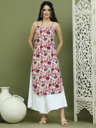 Foil Printed Rayon Kurta.