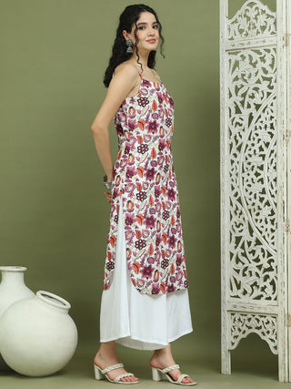 Foil Printed Rayon Kurta.