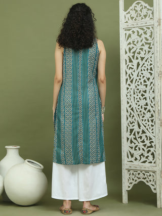 Foil Printed Rayon Kurta for Women