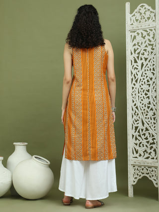 Foil Printed Rayon Kurta for Women