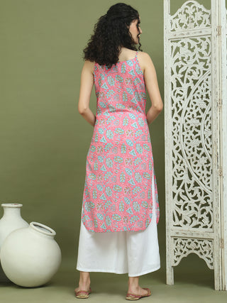 Women's Floral Printed Rayon Kurta