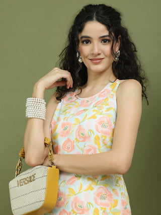 Printed Rayon Kurta Palazzo Set
