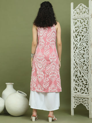 Printed Cotton Kurta Palazzo Set