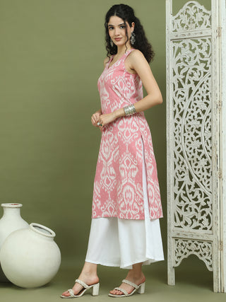 Printed Cotton Kurta Palazzo Set