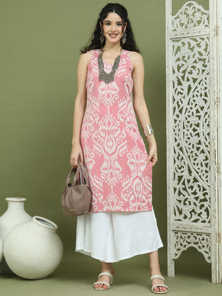 Printed Cotton Kurta Palazzo Set