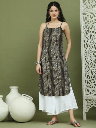 Foil Printed Rayon Kurtas for Women