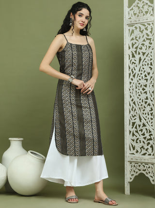 Foil Printed Rayon Kurtas for Women