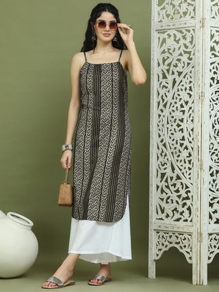 Foil Printed Rayon Kurtas for Women
