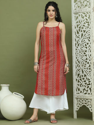 Foil Printed Rayon Kurtas for Women
