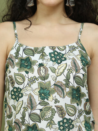 Foil Printed Rayon Kurta Palazzos With Dupatta
