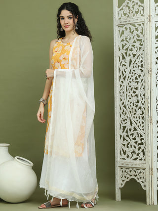 Printed Rayon Kurta Palazzo & Dupatta
