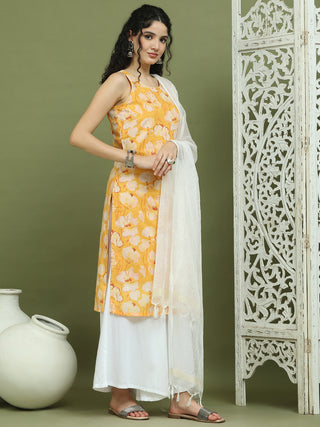Printed Rayon Kurta Palazzo & Dupatta