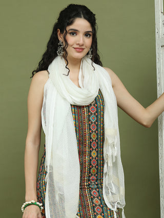 Foil Printed Rayon Kurta Palazzos With Dupatta