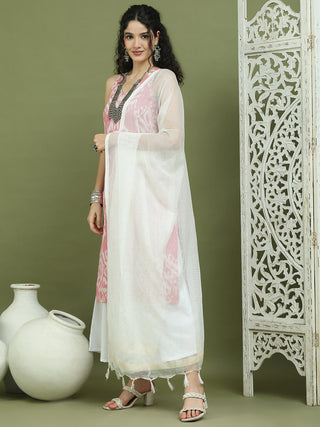 Printed Cotton Kurta Palazzo With Dupatta