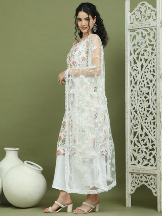 Printed Rayon Kurta Palazzo & Dupatta