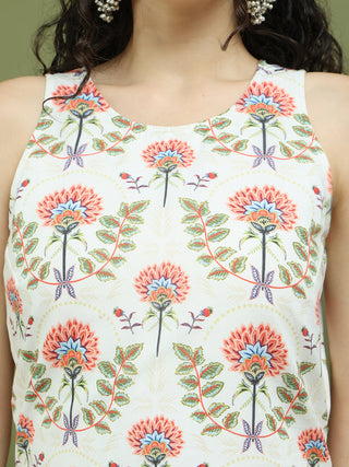 Printed Rayon Kurta Palazzo & Dupatta