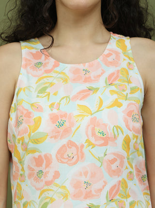 Printed Rayon Kurta Palazzo & Dupatta