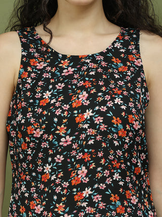 Floral Printed Rayon Kurta Palazzo Set